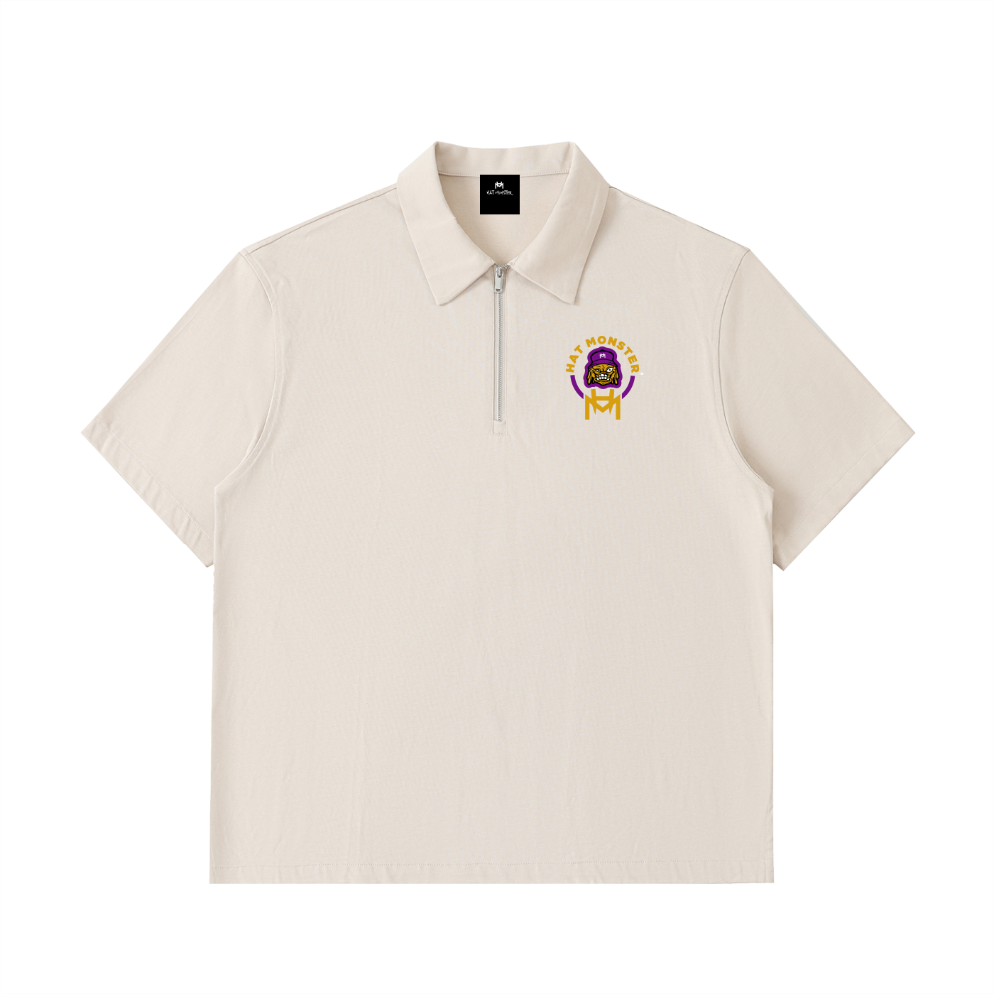 Half-Zip Cotton Polo Shirt