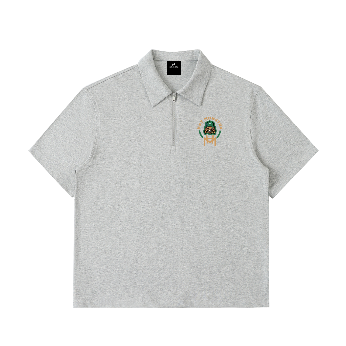 Half-Zip Cotton Polo Shirt