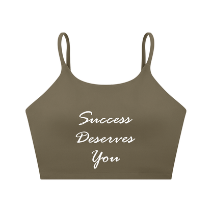 Spaghetti Strap Yoga Sports Bra