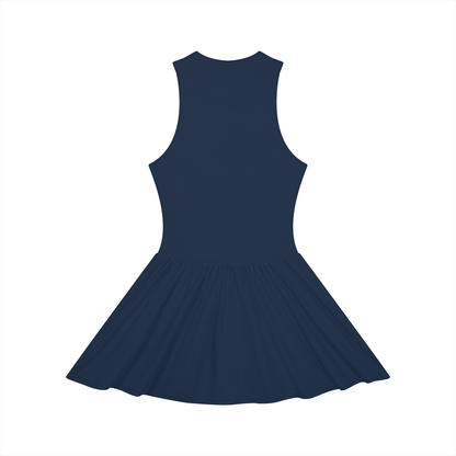 Women’s Ruched Sleeveless Full-Zip Dress