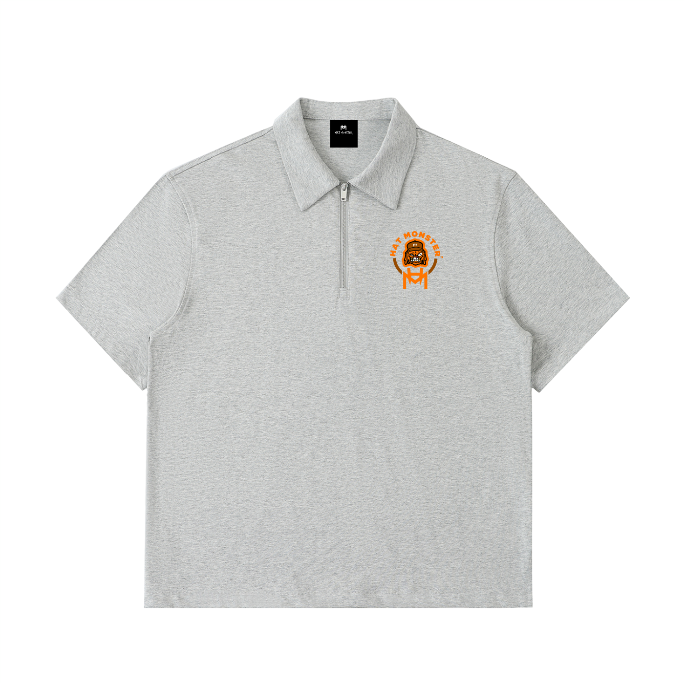 Half-Zip Cotton Polo Shirt
