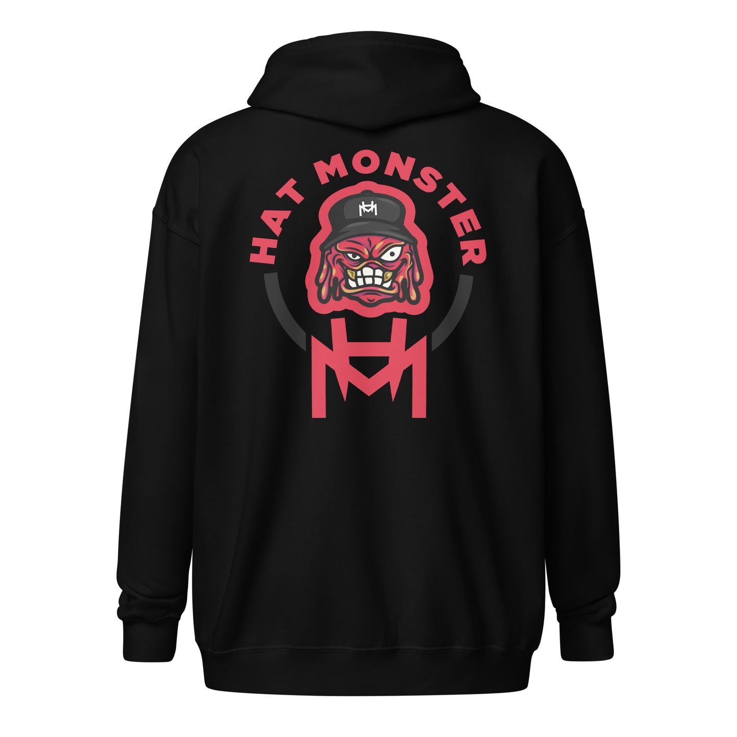 Hat Monster Zip hoodie (Red)