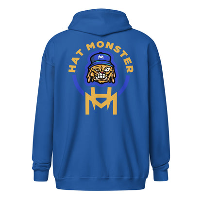 Hat Monster Zip hoodie (Blue)