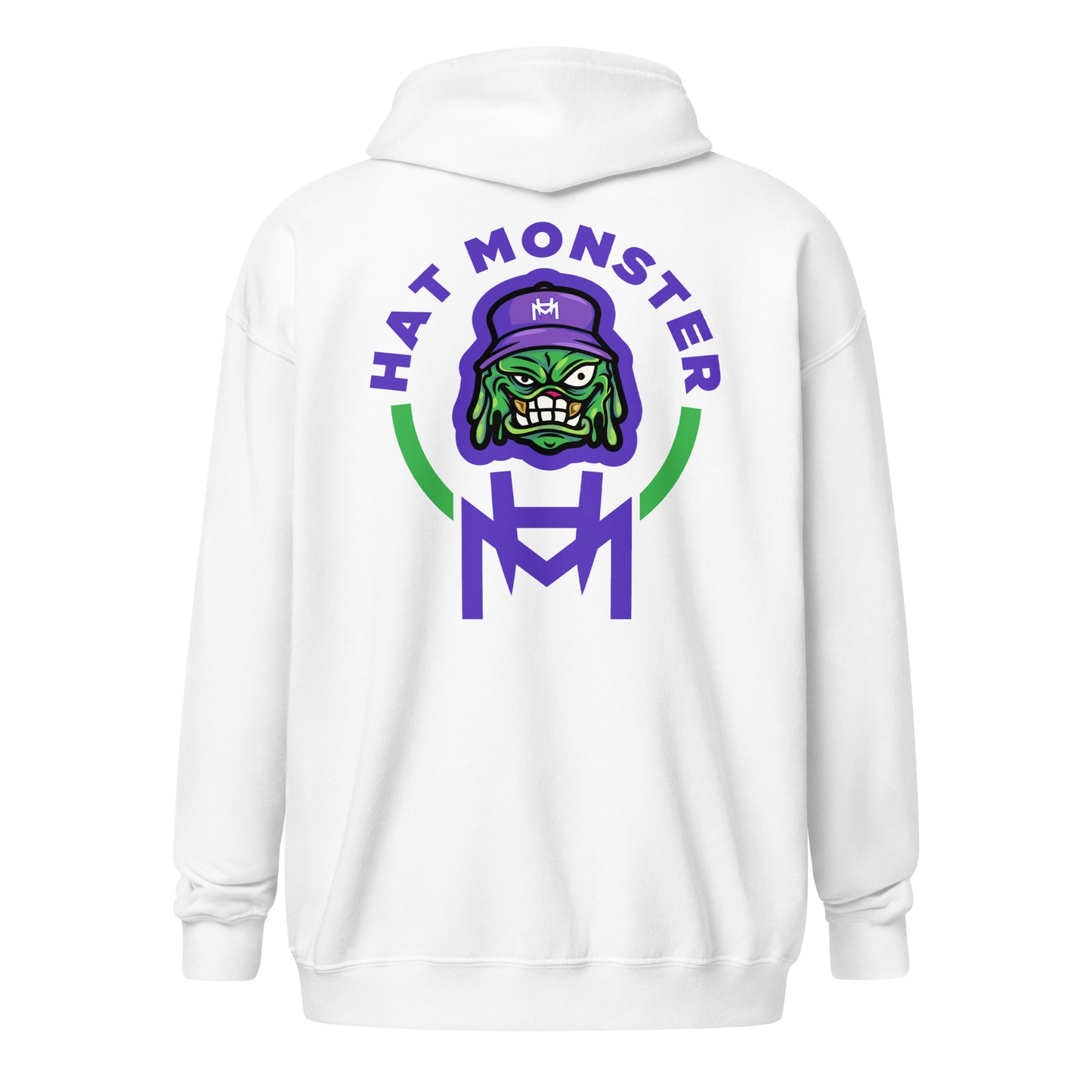 Hat Monster Zip hoodie (Green)