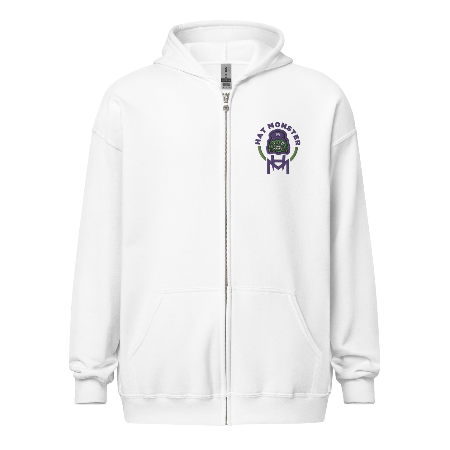 Hat Monster Zip hoodie (Green)